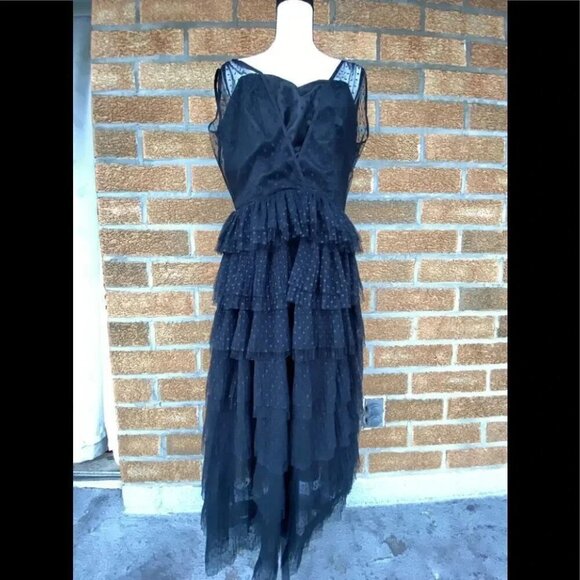 Collectif Courtney Polka Occasion Swing dress 10 - Picture 2 of 13